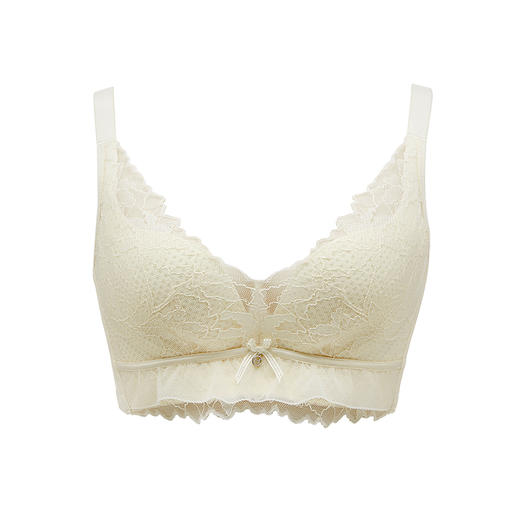 都市丽人舒软挺塑调整型内衣超薄3/4杯蕾丝塑身系列四排树脂胶圈LJ32B5 商品图6