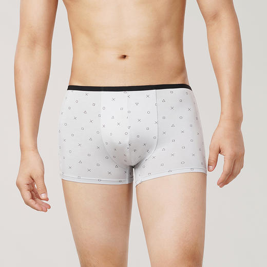 都市丽人日常休闲50S人棉平角裤男士内裤FK3CA8 商品图0