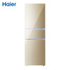 海尔(Haier) 213升 风冷无霜 大容量 家用电冰箱 三开门小型宿舍租房 炫金拉丝 商品缩略图0