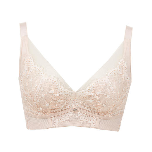 都市丽人舒软挺塑调整型内衣CDE超薄3/4杯蕾丝塑身文胸四排记忆钢圈LJ33B6 商品图7