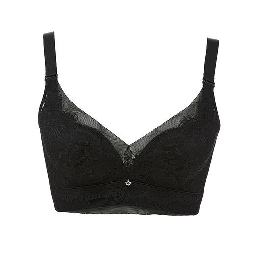 都市丽人舒软挺塑调整型内衣A:加厚B:中厚3/4杯蕾丝塑身文胸四排无钢圈LJ34B6 商品图6