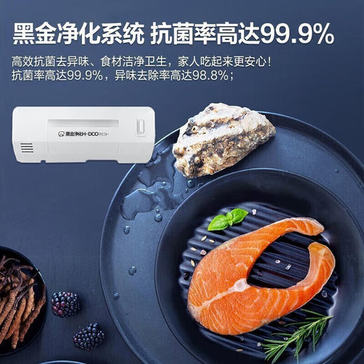 【对开门大冷冻新品】海尔620升对开门冰箱大容量双变频新一级能效风冷无霜超薄嵌入式家用电冰箱 620升 商品图5