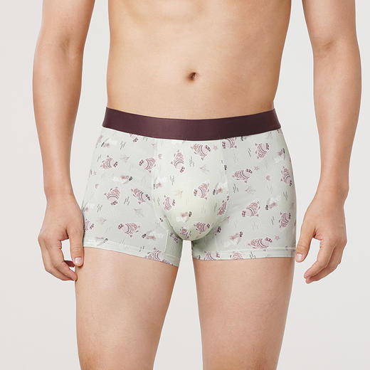 都市丽人潮流时尚冰丝平角裤男士内裤FK3CA9 商品图0