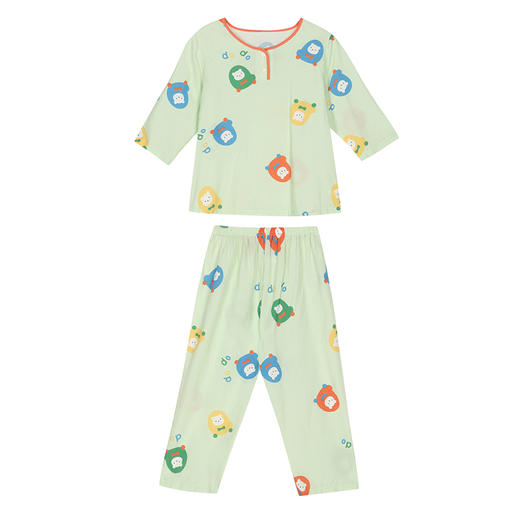 都市丽人梭织人棉薄长袖家居服睡衣JH32A3 商品图7