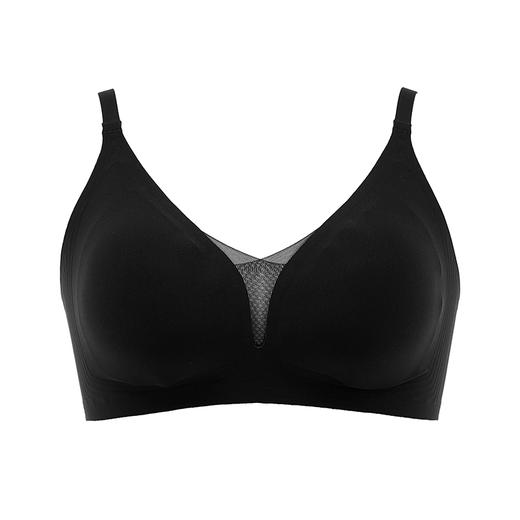 都市丽人Vbra内衣无尺码薄3/4杯泳布文胸三排无钢圈LB36K1 商品图3