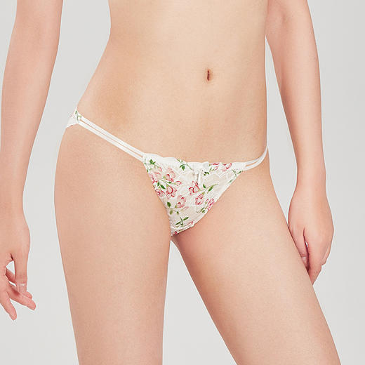 都市丽人薄透丝滑印花蕾丝女士内裤LP32A7 商品图1