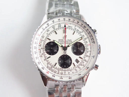 GF百年灵航空计时01系列 43毫米直径 全新透底后盖，机芯可见，圈口可转动 7750全自动计时机芯，镀蓝膜蓝宝石镜面，316精钢表壳，夜光表盘指针，GF大厂品质⚠️请认准独家品质 商品图2