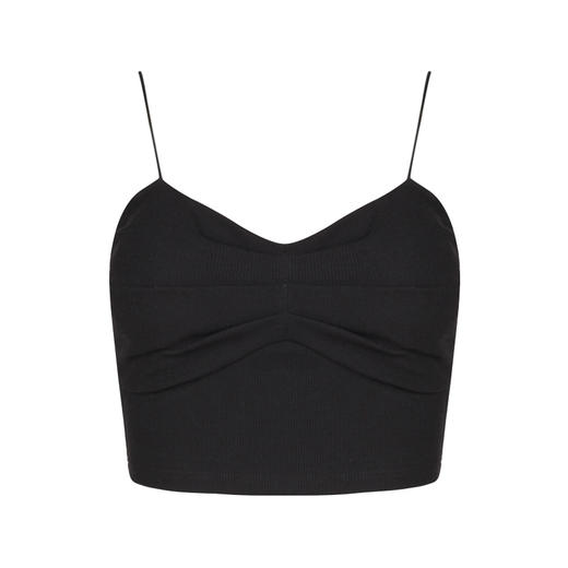 都市丽人罗纹棉吊带背心背心有胸垫LV33A1 商品图5