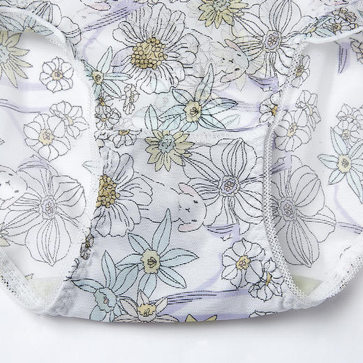 都市丽人时尚系列蕾丝平角裤女士内裤低腰平角裤LK35B8 商品图8