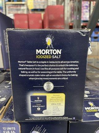 莫顿盐（Morton Salt）自然醇净，不添加抗结剂等添加剂，是百姓餐桌上的亲民好盐！美国制盐标准，安全可靠！ 美国代购，无中文标签，介意慎拍 A 商品图1