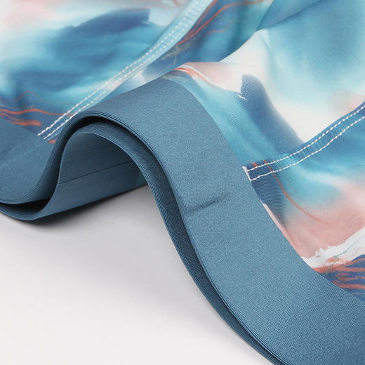 都市丽人潮流时尚冰丝（数码印花）平角裤男士内裤FK34A7 商品图6