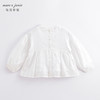 马克珍妮春装新款 女童田园风花苞袖全棉衬衫 儿童立领衬衣230183 商品缩略图2