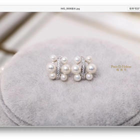 【清仓】甄珠贝 925纯银配件小气泡耳钉