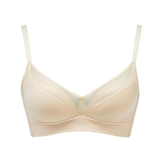 都市丽人0压无痕常规内衣B中厚3/4杯光面泳布文胸三排树脂胶圈LB31B5 商品图5