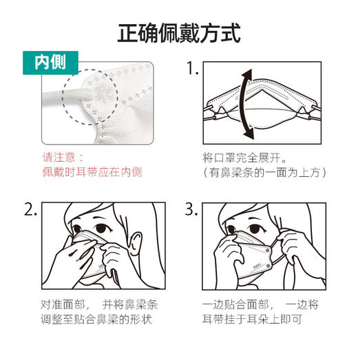 ISDG 日本品牌监制 鱼嘴形柳叶形口罩30枚/盒黑白灰粉黄多色 显脸小 商品图3