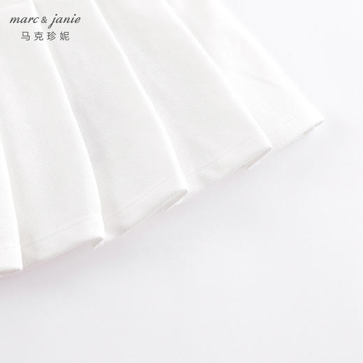 马克珍妮春装新款 女童学院风POLO领运动连衣裙230166 商品图4