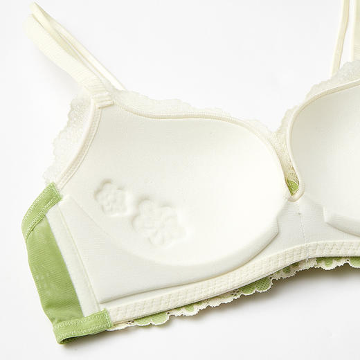 都市丽人自然舒适常规内衣B中厚3/4杯蕾丝文胸三排树脂胶圈BB31A2 商品图8