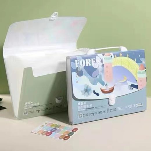 康百风琴包文件夹大容量多层学生用试卷夹a4试卷收纳袋资料分类夹k0933 商品图0