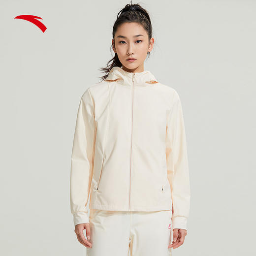 【S断码】安踏防水外套丨运动外套女士梭织运动连帽上衣162317612【库存有限，如无货将做退款，介意慎拍！】 商品图2