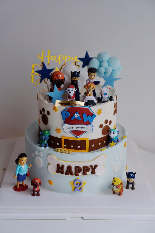 汪汪队双层蛋糕（下单备注数字哟） 商品图0