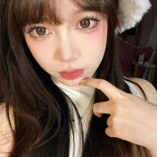 【白狮超推荐！】Leenscolor旗下 ·墨玫瑰&山茶花 · 14.5mm整体直径 长期抛美瞳 商品图3