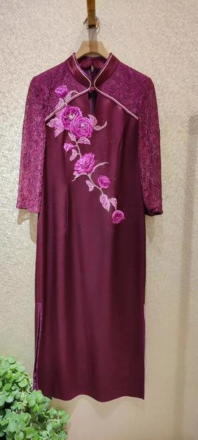 3楼 莱迪雅 醋酯中式礼服