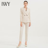 IWY/秋冬套装新款女装米白色时尚气质洋气职业装西装裤子两件套C12312+P12312 商品缩略图0