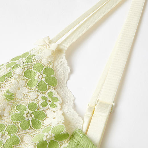 都市丽人自然舒适常规内衣B中厚3/4杯蕾丝文胸三排树脂胶圈BB31A2 商品图7