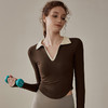 跃牌【瑜见伽人系列】修身跑步运动长袖上衣YJYE6040 商品缩略图2