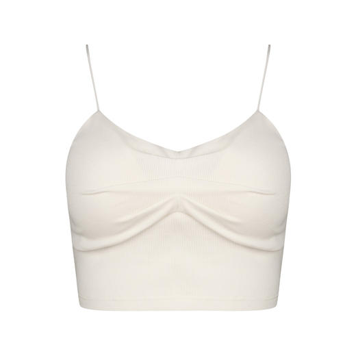 都市丽人罗纹棉吊带背心背心有胸垫LV33A1 商品图4