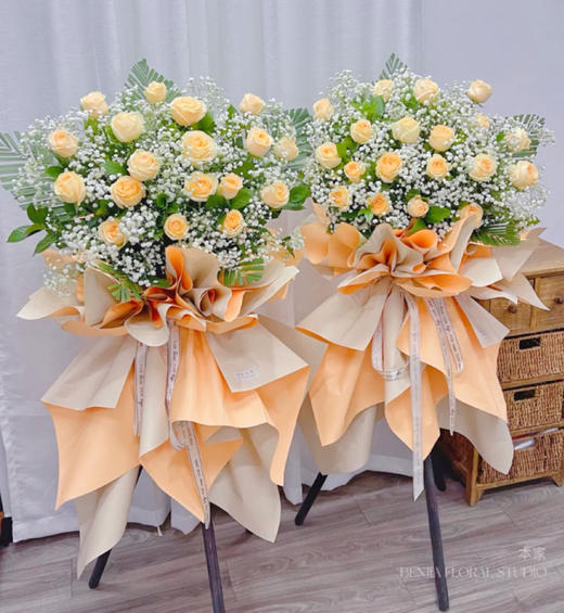 【欣欣向荣】典雅高端花篮 商品图0