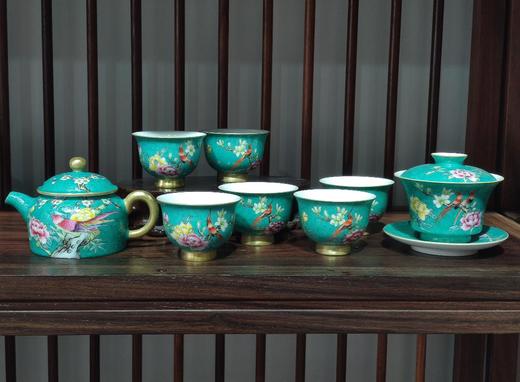 扒花花开富贵茶套 商品图0