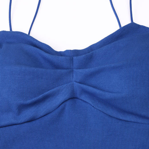 都市丽人罗纹棉吊带背心背心有胸垫LV33A1 商品图7