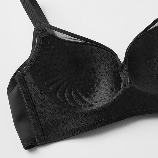 都市丽人0压无痕常规内衣B中厚3/4杯光面泳布文胸三排树脂胶圈LB31B5 商品图7