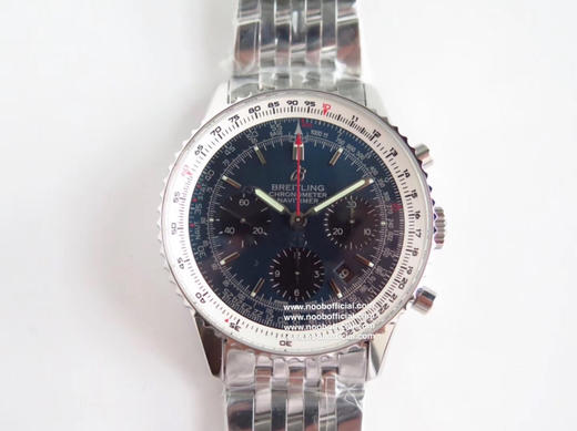 GF百年灵航空计时01系列 43毫米直径 全新透底后盖，机芯可见，圈口可转动 7750全自动计时机芯，镀蓝膜蓝宝石镜面，316精钢表壳，夜光表盘指针，GF大厂品质⚠️请认准独家品质 商品图1