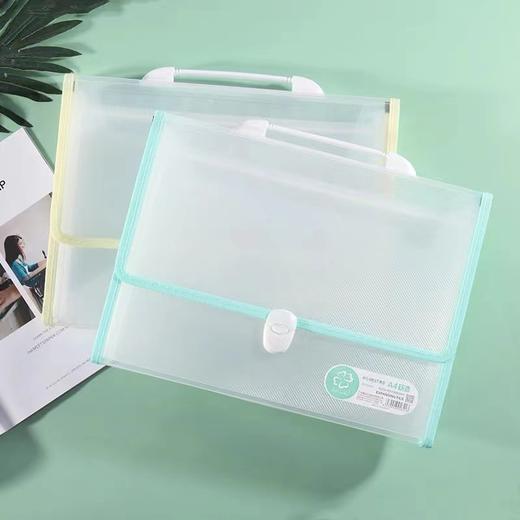 大容量学生手提风琴包试卷收纳多层A4文件夹科目分类透明文件袋FX020 商品图1