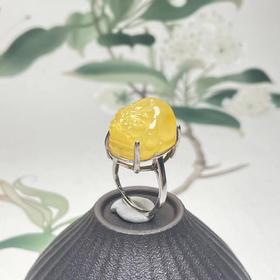 S925蜜蜡戒指-貔貅