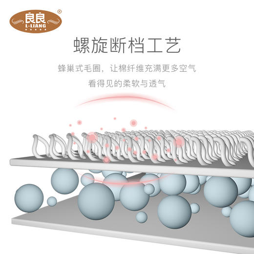 良良云卷毛巾2条装灰+紫 商品图3