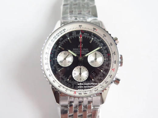 GF百年灵航空计时01系列 43毫米直径 全新透底后盖，机芯可见，圈口可转动 7750全自动计时机芯，镀蓝膜蓝宝石镜面，316精钢表壳，夜光表盘指针，GF大厂品质⚠️请认准独家品质 商品图8