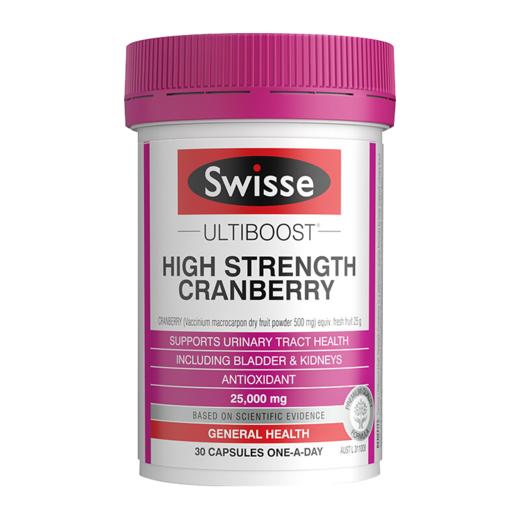 【香港直邮】澳洲Swisse高浓度蔓越莓胶囊30粒 商品图0