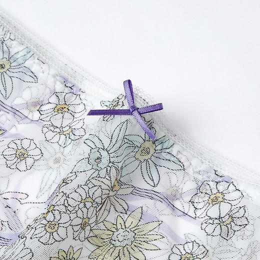 都市丽人时尚系列蕾丝平角裤女士内裤低腰平角裤LK35B8 商品图7