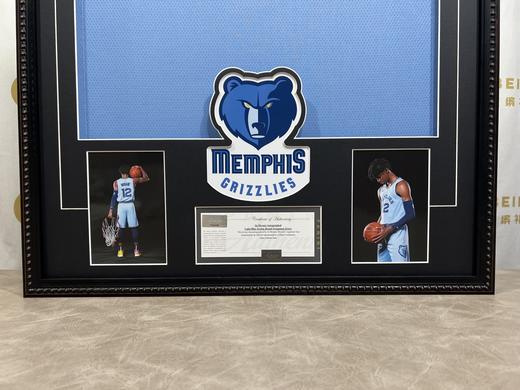 收藏系列 莫兰特 灰熊队12号天蓝色 亲笔签名球衣 PA62448 商品图3