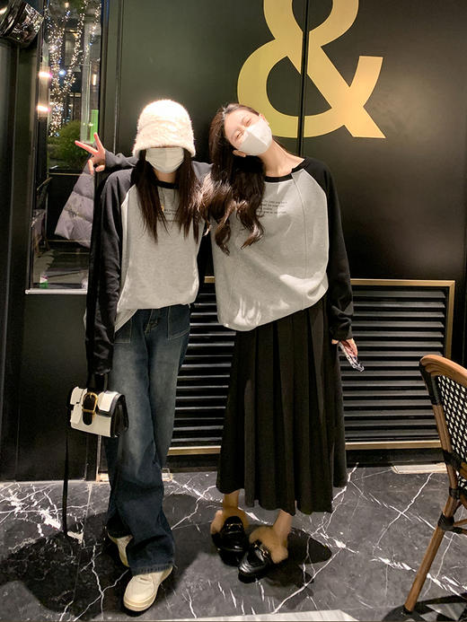 <曾小咸推荐>曾小咸黑色半身裙女中长款春秋季新款高腰设计感a字百褶裙伞裙子 商品图3