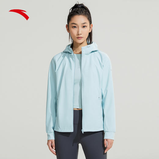 【S断码】安踏防水外套丨运动外套女士梭织运动连帽上衣162317612【库存有限，如无货将做退款，介意慎拍！】 商品图0