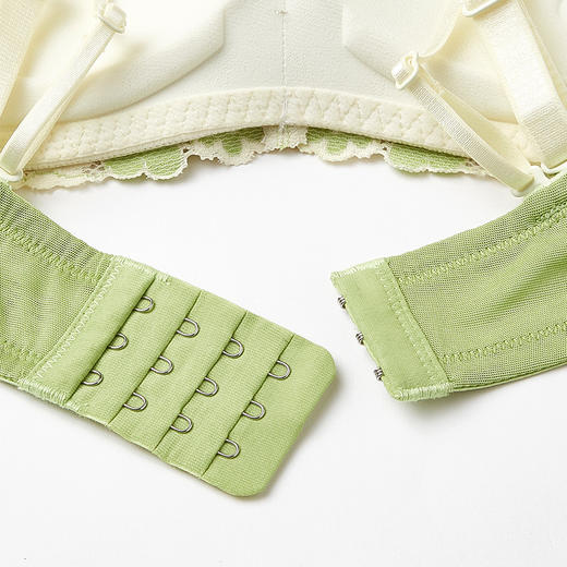 都市丽人自然舒适常规内衣B中厚3/4杯蕾丝文胸三排树脂胶圈BB31A2 商品图10