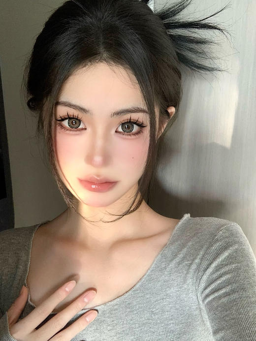 【白狮超推荐！】Leenscolor旗下 ·墨玫瑰&山茶花 · 14.5mm整体直径 长期抛美瞳 商品图9