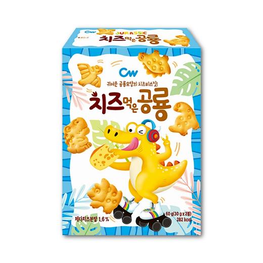 青佑 恐龙形饼干奶酪味60g 商品图0