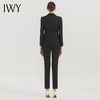 IWY/黑色新款高端御姐风黑色西装外套高冷套装西服女上衣两件套C12318+P12318 商品缩略图3