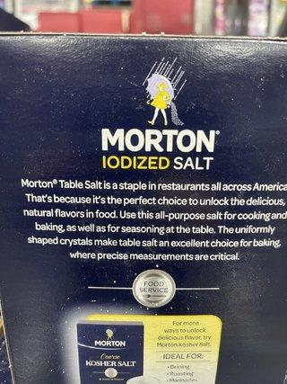 莫顿盐（Morton Salt）自然醇净，不添加抗结剂等添加剂，是百姓餐桌上的亲民好盐！美国制盐标准，安全可靠！ 美国代购，无中文标签，介意慎拍 A 商品图6