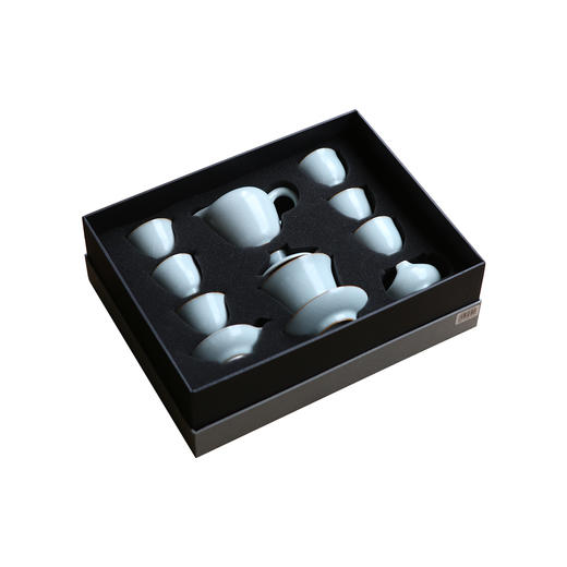 【丰子汝窑】【2019香韵盖碗组】茶具套装手工开片套组礼品陶瓷汝瓷功夫茶具 商品图4